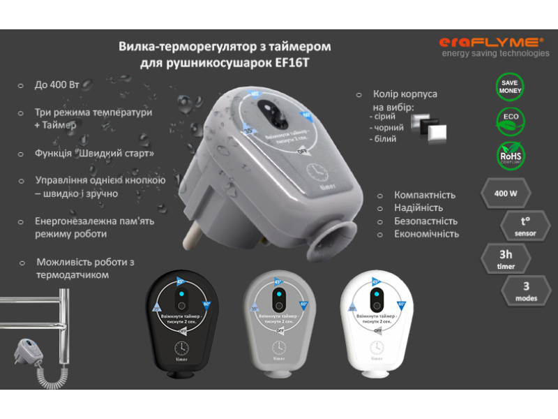 Терморегулятор розеточний EF16T