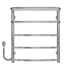 Elektrischer Handtuchwärmer Hotel P5 400х600 Deffi edelstahl (Chrom, EF16, Linker Anschluss)