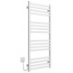 Buy electric heated towel rail Magnus P16 500х1200 Deffi stainless steel (White, WD04, Left connection)