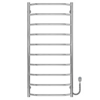 Elektrischer Handtuchwärmer Trapezium P10 500х1100 Deffi edelstahl (Chrom, EF16, Richtige Verbindung)