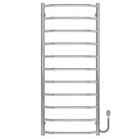 Elektrischer Handtuchwärmer Trapezium P11 500х1200 Deffi edelstahl (Chrom, EF16, Richtige Verbindung)