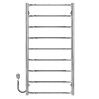 Elektryczny podgrzewacz ręczników Trapezium P9 500х1000 Deffi stal nierdzewna (Chrome, EF16, Połączenie lewe)