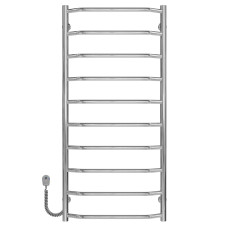 Electric heated towel rail Trapezium P10 500х1100 Deffi stainless steel (Chrome, EF16, Left connection)