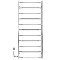 Elektrischer Handtuchwärmer Trapezium P11 500х1200 Deffi edelstahl (Chrom, EF16, Linker Anschluss)