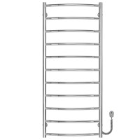 Elektryczny podgrzewacz ręczników Classic P11 500х1200 Deffi stal nierdzewna (Chrome, EF16, Prawe połączenie)