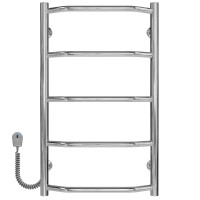Elektrischer Handtuchwärmer Trapezium P5 400х700 Deffi edelstahl (Chrom, EF16, Linker Anschluss)