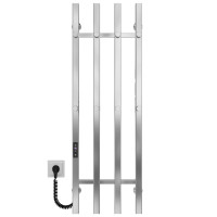 Elektrischer Handtuchwärmer Split P4 300х1000 Deffi edelstahl (Chrom, JD04, Linker Anschluss)