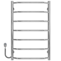 Elektryczny podgrzewacz ręczników Trapezium P7 500х800 Deffi stal nierdzewna (Chrome, EF16, Połączenie lewe)