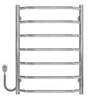 Electric heated towel rail Trapezium P7 500х700 Deffi stainless steel (Chrome, EF16, Left connection)