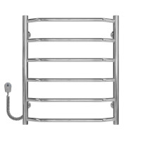 Electric heated towel rail Trapezium P6 500х600 Deffi stainless steel (Chrome, EF16, Left connection)