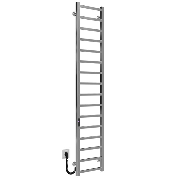 Elektrischen Handtuchwärmer kaufen Forest P16 300х1600 Deffi edelstahl (Chrom, JD04, Linker Anschluss) 
