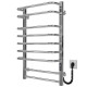 Buy electric heated towel rail Lux P9 500х800 Deffi stainless steel (Chrome, JD04, Right connection)