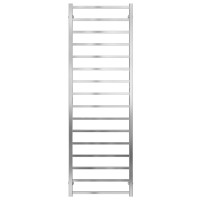 Water heated towel rail Forest P16 600х1600 Deffi stainless steel (Chrome, Bottom connection)