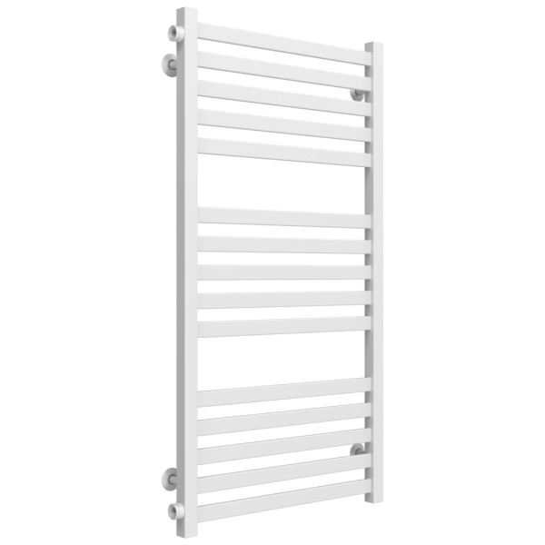 Buy water heated towel rail Magnus P15 500х1000 Deffi stainless steel (White, Side left connection)