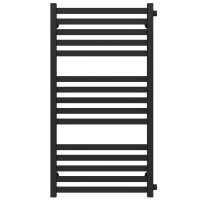 Water heated towel rail Magnus P15 500х1000 Deffi stainless steel (Black, Side right connection)