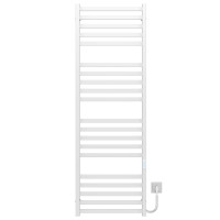 Electric heated towel rail Magnus P20 500х1600 Deffi stainless steel (White, WD04, Right connection)