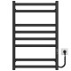 Buy electric heated towel rail Avast P8 500х800 Deffi colored steel (Black, JD04, Right connection)