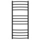 Купити рушникосушарку водяну Класік Еліт П12 500х1200 Deffi нержавіюча сталь (Чорний, Бокове ліве підключення)