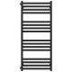 Buy water heated towel rail Magnus P16 600х1200 Deffi stainless steel (Black, Side left connection)