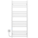 Buy electric heated towel rail Magnus P16 600х1200 Deffi stainless steel (White, WD04, Left connection)
