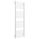 Buy water heated towel rail Magnus P20 600х1600 Deffi stainless steel (White, Side left connection)