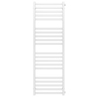 Water heated towel rail Magnus P20 600х1600 Deffi stainless steel (White, Side right connection)