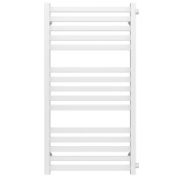 Water heated towel rail Magnus P15 600х1000 Deffi stainless steel (White, Side right connection)