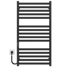 Elektryczny podgrzewacz ręczników Magnus P15 600х1000 Deffi stal nierdzewna (Czarny, JD04, Połączenie lewe)