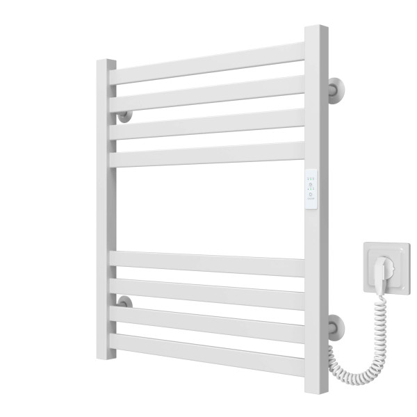 Kup elektryczny podgrzewacz ręczników Magnus P8 600х600 Deffi stal nierdzewna (Biały, WD04, Prawe połączenie) 