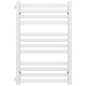 Buy water heated towel rail Magnus P12 600х800 Deffi stainless steel (White, Side left connection)