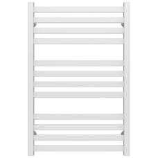 Water heated towel rail Magnus P12 600х800 Deffi stainless steel (White, Bottom connection)