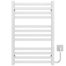 Electric heated towel rail Magnus P12 600х800 Deffi stainless steel (White, WD04, Right connection)