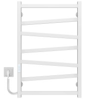 Elektrischer Handtuchwärmer Alpha P7 500х800 Deffi edelstahl (Weiss, WD04, Linker Anschluss)