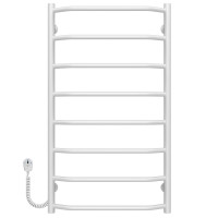 Elektrischer Handtuchwärmer Trapezium P8 500х900 Deffi edelstahl (Weiss, EF16, Linker Anschluss)