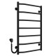 Buy electric heated towel rail Trapezium P7 500х800 Deffi stainless steel (Black, EF16, Left connection)