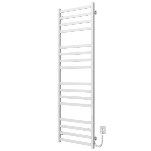 Buy electric heated towel rail Avast P16 600х1600 Deffi colored steel (White, WD04, Right connection)