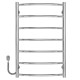 Buy electric heated towel rail Classic P7 500х800 Deffi stainless steel (Chrome, EF16, Left connection)