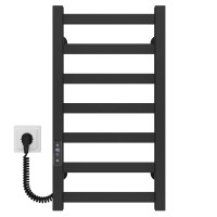 Рушникосушарка електрична Avast П7 300х600 Deffi фарбована сталь (Чорний, JD04, Ліве підключення)