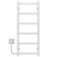 Elektrischer Handtuchwärmer Avast P6 400х800 Deffi farbiger Stahl (Weiss, WD04, Linker Anschluss)