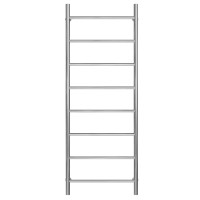 Water heated towel rail Orion P8 500х1400 Deffi stainless steel (Chrome, Bottom connection)