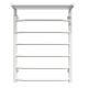Buy Water heated towel rail Trapezoid with shelf P7 500х700 Deffi stainless steel (White, Bottom connection)