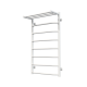 Wasserbeheizter Handtuchhalter Trapezoid with shelf P8 500х900 Deffi edelstahl (Weiss, Anschluss unten)