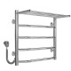 Kup elektryczny podgrzewacz ręczników Trapezium with shelf P5 500х500 Deffi stal nierdzewna (Chrome, EF16, Połączenie lewe) 