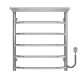 Buy an electric heated towel rail Trapezium with shelf P6 500х600 Deffi stainless steel (Chrome, EF16, Right connection)