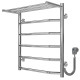 Buy an electric heated towel rail Trapezium with shelf P6 500х600 Deffi stainless steel (Chrome, EF16, Right connection)