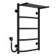 Elektrischen Handtuchwärmer kaufen Trapezium with shelf P5 400х700 Deffi edelstahl (Schwarz, EF16, Linker Anschluss) 
