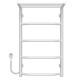 Kup elektryczny podgrzewacz ręczników Trapezium with shelf P5 400х700 Deffi stal nierdzewna (Biały, EF16, Połączenie lewe) 