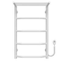 Elektrischer Handtuchwärmer Trapezoid with shelf R5 400х700 Deffi edelstahl (Weiss, EF16, Richtige Verbindung)