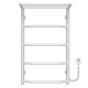 Elektrischen Handtuchwärmer kaufen Trapezium with shelf P5 400х700 Deffi edelstahl (Weiss, EF16, Richtige Verbindung) 