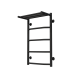 Wasserbeheizter Handtuchhalter Trapezoid with shelf P5 400х700 Deffi edelstahl (Schwarz, Нижнє підключеня)